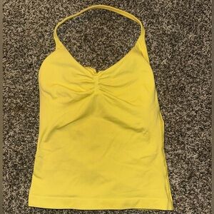 DFYNE Impact Longline Strappy Top - Yellow Size S